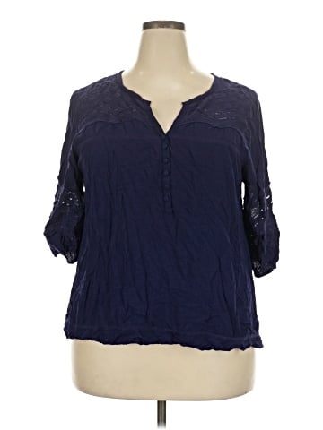 Solitaire 3/4 Sleeve Blouse (view 1)