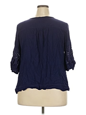 Solitaire 3/4 Sleeve Blouse (view 2)