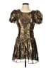 LoveShackFancy Metallic Gold Cocktail Dress Size 4 - photo 1