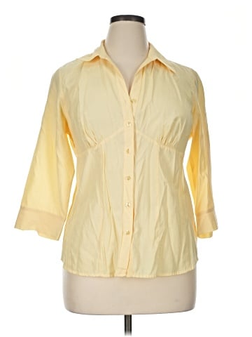 DressBarn 3/4 Sleeve Button-Down Shirt (view 1)