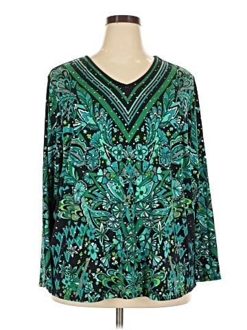 Bob Mackie Long Sleeve Blouse (view 1)