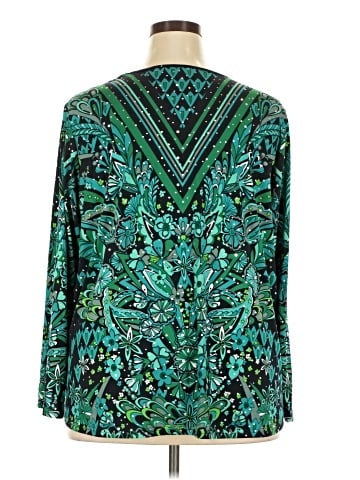 Bob Mackie Long Sleeve Blouse (view 2)