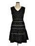 Taylor Polka Dots Black Cocktail Dress Size 14 - photo 1