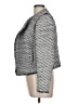 Ann Taylor 100% Polyester Chevron-herringbone Silver Blazer Size 10 - photo 5