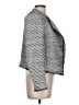 Ann Taylor 100% Polyester Chevron-herringbone Silver Blazer Size 10 - photo 4