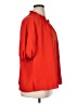 CeCe 100% Polyester Red Short Sleeve Blouse Size 1X - photo 4