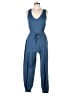 Shein 100% Polyester Solid Blue Jumpsuit Size L - photo 1