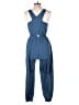 Shein 100% Polyester Solid Blue Jumpsuit Size L - photo 2