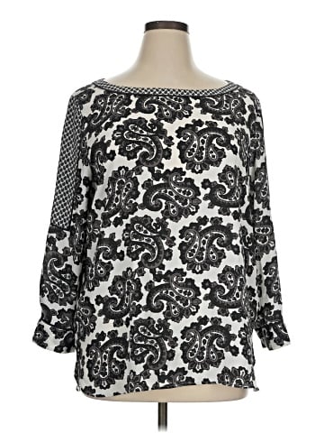 Ann Taylor LOFT 3/4 Sleeve Blouse (view 1)