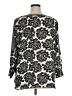 Ann Taylor LOFT 100% Polyester Black 3/4 Sleeve Blouse Size XL - photo 2