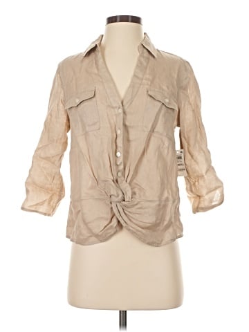 INC International Concepts 3/4 Sleeve Button-Down Shirt (view 1)