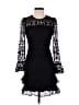 Parker 100% Polyester Black Cocktail Dress Size XS - photo 1