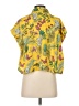 Zara Floral Yellow Short Sleeve Blouse Size S - photo 2