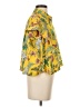 Zara Floral Yellow Short Sleeve Blouse Size S - photo 4