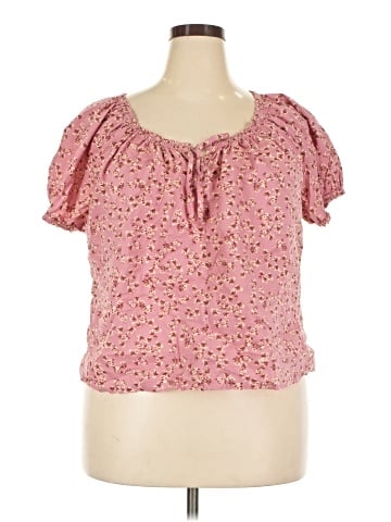 Melrose and Market Short Sleeve Blouse (view 1)