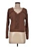 Self Esteem Brown Long Sleeve Top Size M - photo 1