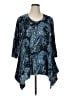 PREMISE Blue 3/4 Sleeve Blouse Size XL - photo 1