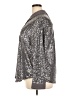 Torrid Metallic Silver Long Sleeve Blouse Size 2X Plus (2) - photo 5