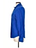 Equipment 100% Silk Blue Long Sleeve Silk Top Size L - photo 5