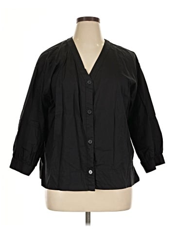 Everlane 3/4 Sleeve Button-Down Shirt (view 1)