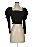 Alice + Olivia 100% Polyester Black 3/4 Sleeve Top Size 0 - photo 1