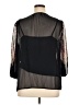 Liz Claiborne 100% Polyester Black 3/4 Sleeve Blouse Size XL - photo 2