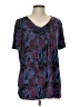 White Stag Blue Short Sleeve Blouse Size L - photo 1