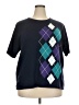 Alfred Dunner 100% Acrylic Argyle Blue Pullover Sweater Size 3X - photo 1