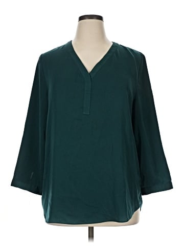 J.Crew Factory Store 3/4 Sleeve Blouse (view 1)