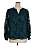 Chico's Teal Long Sleeve Blouse Size XL - photo 1