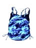 Lands' End Tie-dye Blue Swimsuit Top Size 8 - photo 2
