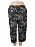 White Stag Print Teal Casual Pants Size 24w - photo 1
