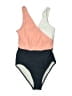 Cupshe Color Block Gray One Piece Swimsuit Size S - photo 1