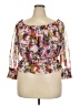 Aqua 100% Polyester Pink 3/4 Sleeve Blouse Size 2X - photo 1