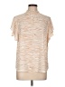 Apt. 9 100% Polyester Animal Print Tan Short Sleeve Blouse Size L - photo 1