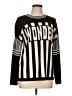 Sandro Stripes Black Pullover Sweater Size L (estimated) - photo 1