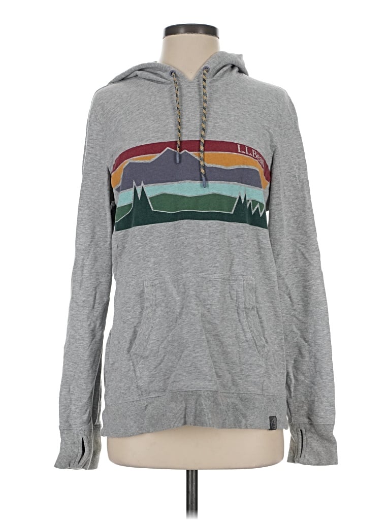 Pre-owned L.l.bean Pullover Hoodie In Gray