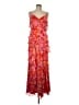 Eliza J 100% Polyester Floral Orange Cocktail Dress Size 8 - photo 1