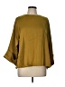 Glam 100% Polyester Gold 3/4 Sleeve Blouse Size L - photo 1