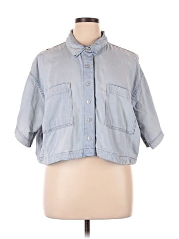 Arizona Jean Company 3/4 Sleeve Button-Down Shirt (view 1)