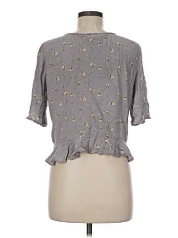 American Eagle Outfitters 3/4 Sleeve Blouse (view 2)