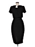 Kensie 100% Polyester Solid Black Casual Dress Size 8 - photo 2