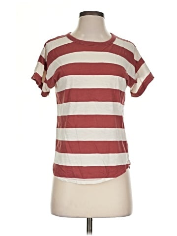 Madewell Whisper Cotton Crewneck Tee in Stripe (view 1)