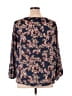 West Kei 100% Polyester Floral Blue 3/4 Sleeve Blouse Size XXL - photo 2