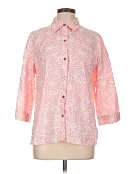 Sigrid Olsen 3/4 Sleeve Button Down Shirt
