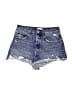 Zara Blue Denim Shorts Size 8 - photo 1