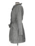 Talbots 100% Polyester Houndstooth Gray Trenchcoat Size 10 - photo 5