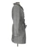 Talbots 100% Polyester Houndstooth Gray Trenchcoat Size 10 - photo 4