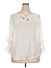 AGB Ivory White 3/4 Sleeve Blouse Size 3X - photo 1
