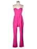 Express Color Block Pink Jumpsuit Size 6 - photo 1